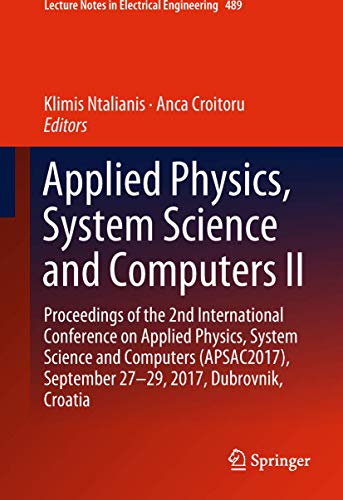 Applied Physics, System Science and Computers II ebook