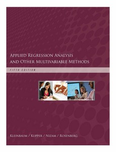 Applied Regression Analysis and Other Multivariable Methods 5th by David G. Kleinbaum ebook