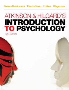 Atkinson & Hilgard?s Introduction to Psychology 15th Edition by Susan Nolen-Hoeksema ebook