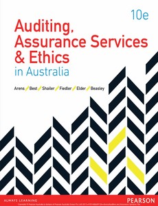 Auditing, Assurance Services & Ethics in Australia 10th by Alvin Arens ebook