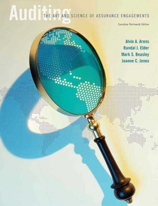 Auditing The Art and Science of Assurance Engagements Thirteenth Canadian Edition 13th by Alvin A. Arens ebook