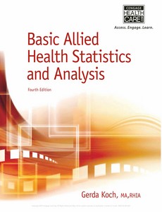 Basic Allied Health Statistics and Analysis, Spiral bound Version 4th Edition by Gerda Koch ebook