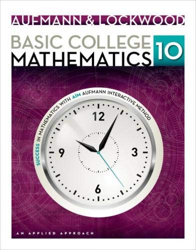 Basic College Mathematics: An Applied Approach ebook