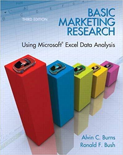 Basic Marketing Research: Using Microsoft Excel Data Analysis 3rd Edition by Alvin C. Burns ebook