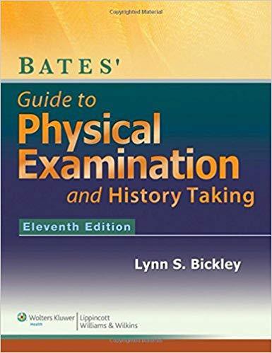 Bates' Guide to Physical Examination and History-Taking 11th North American Edition by Bickley ebook