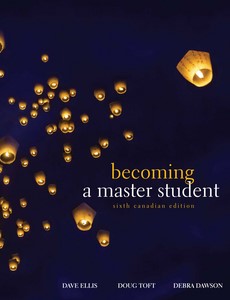 Becoming a Master Student 6th Sixth Canadian Edition by Dave Ellis ebook
