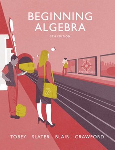 Beginning Algebra 9th Edition by John Tobey Jr.  ebook