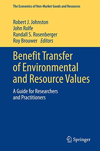 Benefit Transfer of Environmental and Resource Values ebook