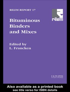 Bituminous Binders and Mixes by L. Francken ebook