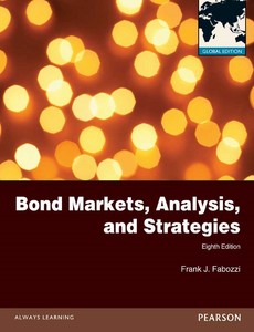 Bond Markets, Analysis and Strategies Global Edition 8th by Frank J. Fabozzi ebook