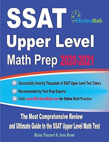 SSAT Upper Level Math Prep 2020-2021: The Most Comprehensive Review and Ultimate Guide to the SSAT Upper Level Math Test ebook
