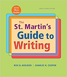 St. Martin's Guide to Writing Short Edition with 2016 MLA Update ebook