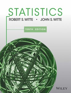 Statistics 10th Edition by Robert S. Witte ebook