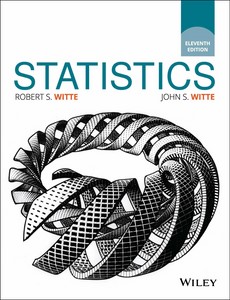 Statistics 11th Edition by Robert S. Witte ebook