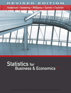Statistics for Business and Economics, Revised 13th Edition by David R. Anderson ebook