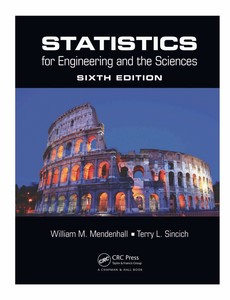 Statistics for Engineering and the Sciences 6th Edition by William M. Mendenhall ebook