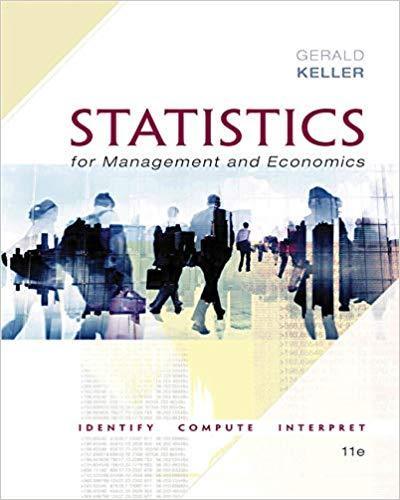 Statistics for Management and Economics 11th Edition by Gerald Keller ebook