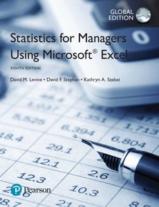 Statistics for Managers Using Microsoft Excel, Global Edition 8th by David M. Levine ebook