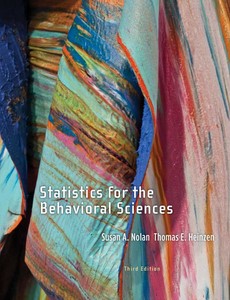 Statistics for the Behavioral Sciences 3rd Edition by Susan A. Nolan ebook