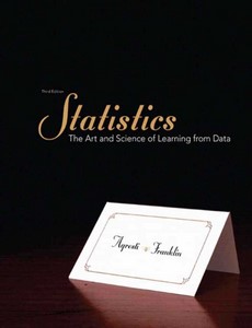 Statistics The Art and Science of Learning from Data 3rd by Alan Agresti ebook