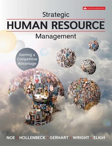 Strategic Human Resource Management Gaining a Competitive Advantage 2nd Second Canadian Edition by Raymond Andrew Noe ebook