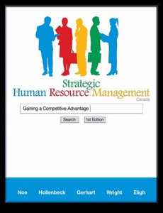 Strategic Human Resource Management Gaining a Competitive Advantage Canadian Edition by Raymond Andrew Noe ebook