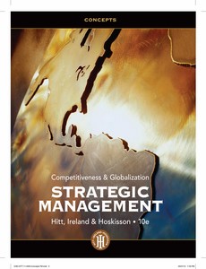 Strategic Management Concepts and Cases Competitiveness and Globalization 10th by Michael A. Hitt ebook