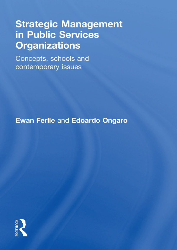 Strategic Management in Public Services Organizations ebook