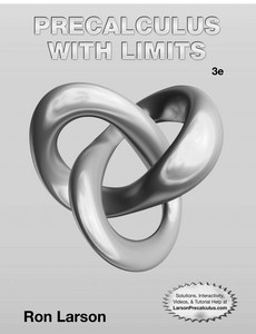Student Study and Solutions Manual for Larson?s Precalculus with Limits, 3rd by Ron Larson ebook