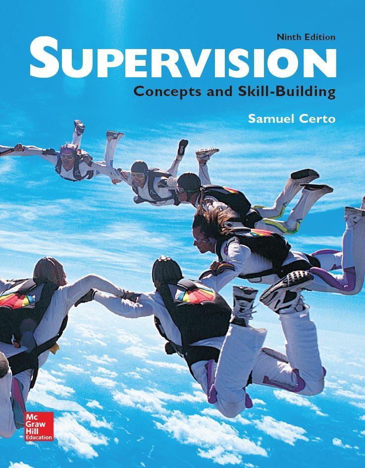 Supervision: Concepts and Skill-Building 9th Edition by Samuel Certo ebook
