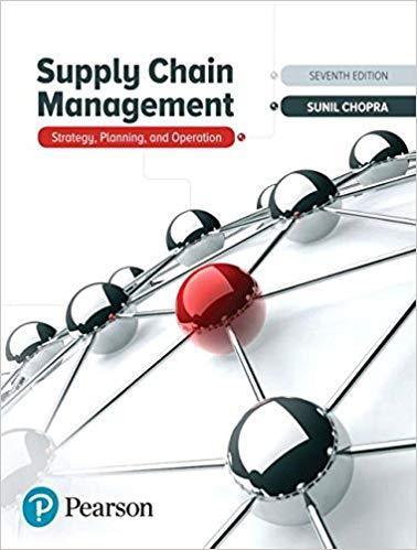Supply Chain Management: Strategy, Planning, and Operation 7th Edition by Sunil Chopra ebook