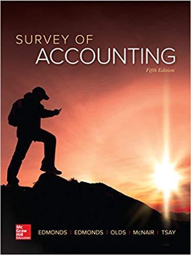 Survey of Accounting 5th Edition by Thomas Edmonds ebook