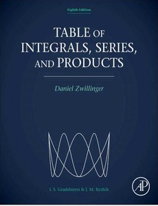 Table of Integrals, Series, and Products 8th Edition by Daniel Zwillinger ebook