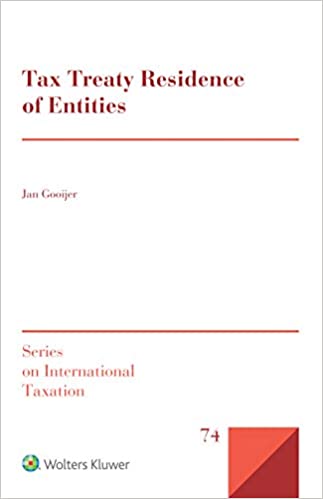 Tax Treaty Residence of Entities ebook