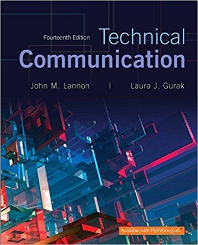 Technical Communication 14th Edition by John M. Lannon ebook