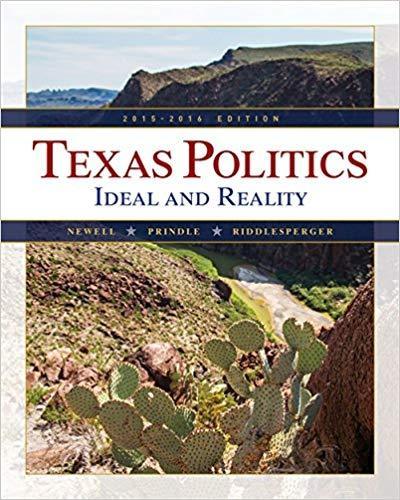 Texas Politics 2015 - 2016 13th Edition by Charldean Newell ebook