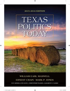 Texas Politics Today 2015-2016 Edition 17th  by William Earl Maxwell ebook