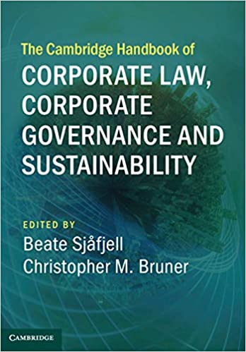 The Cambridge Handbook of Corporate Law, Corporate Governance and Sustainability (Cambridge Law Handbooks) ebook