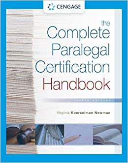 The Complete Paralegal Certification Handbook (MindTap Course List) ebook