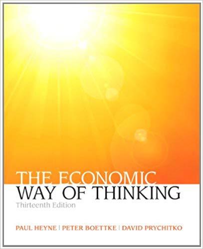 The Economic Way of Thinking 13th Edition by Paul L. Heyne ebook