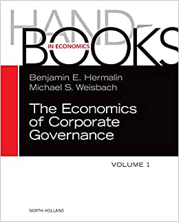 The Handbook of the Economics of Corporate Governance (Handbooks in Economics 1) ebook