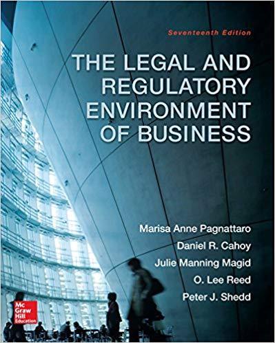 The Legal and Regulatory Environment of Business 17th Edition by Marisa Anne Pagnattaro ebook