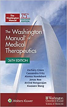 The Washington Manual of Medical Therapeutics Paperback ebook