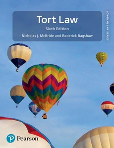 Tort Law (Longman Law Series) 6th Edition by Nicholas J McBride ebook