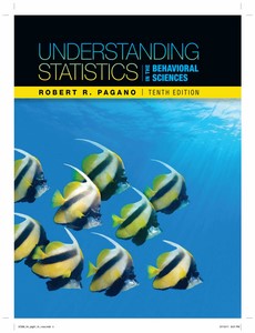 Understanding Statistics in the Behavioral Sciences 10th By Robert R. Pagano ebook