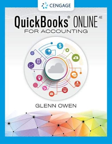 Using QuickBooks Online for Accounting 2021 ebook